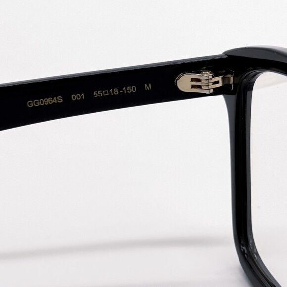 NEW GUCCI EYEGLASSES SQUARE BLACK MEN GUCCI GG0964S 001 - Picture 9 of 11